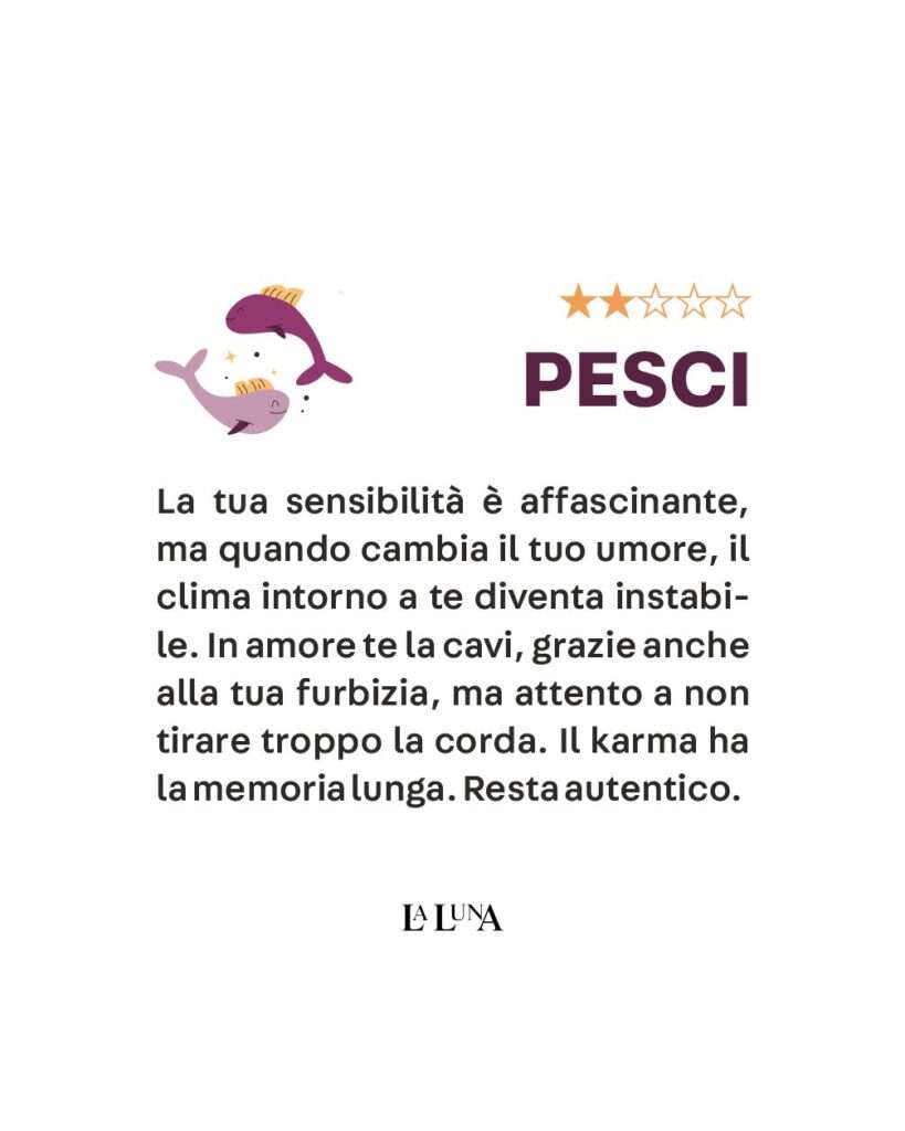 oroscopo della settimana pesci