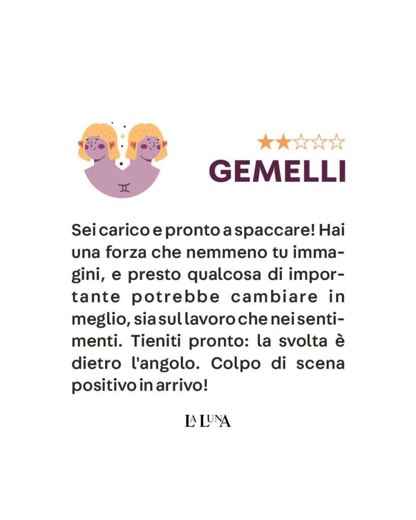 oroscopo gemelli 