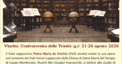 Alla Confraternita della Trinità i globi di Padre Pietro Maria da Vinchio